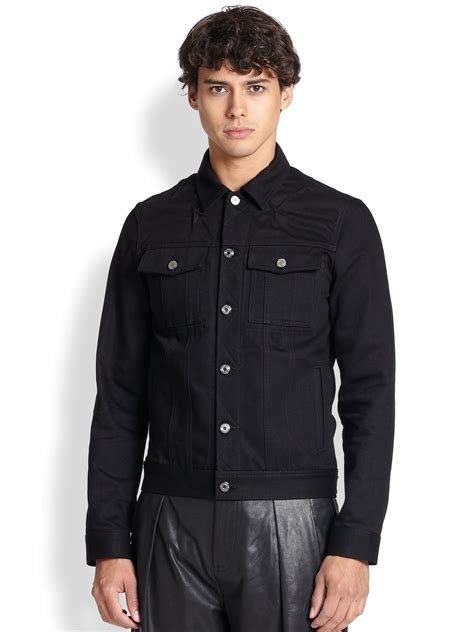 givenchy jacket men's|givenchy black denim jacket.